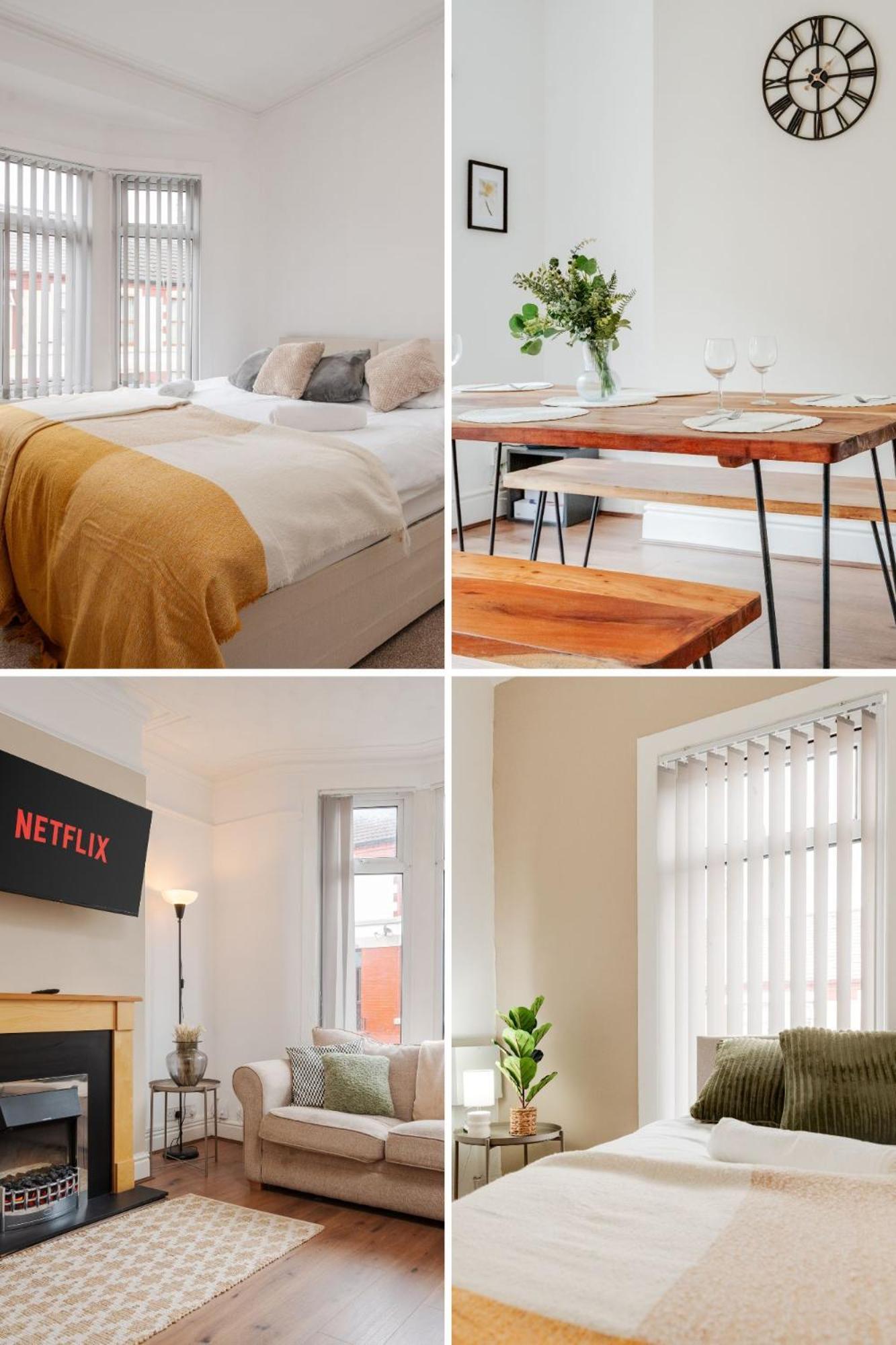 Beautiful Away From - 3 Bedrooms - 6 Beds - Sleeps 7 - Free Parking Liverpool